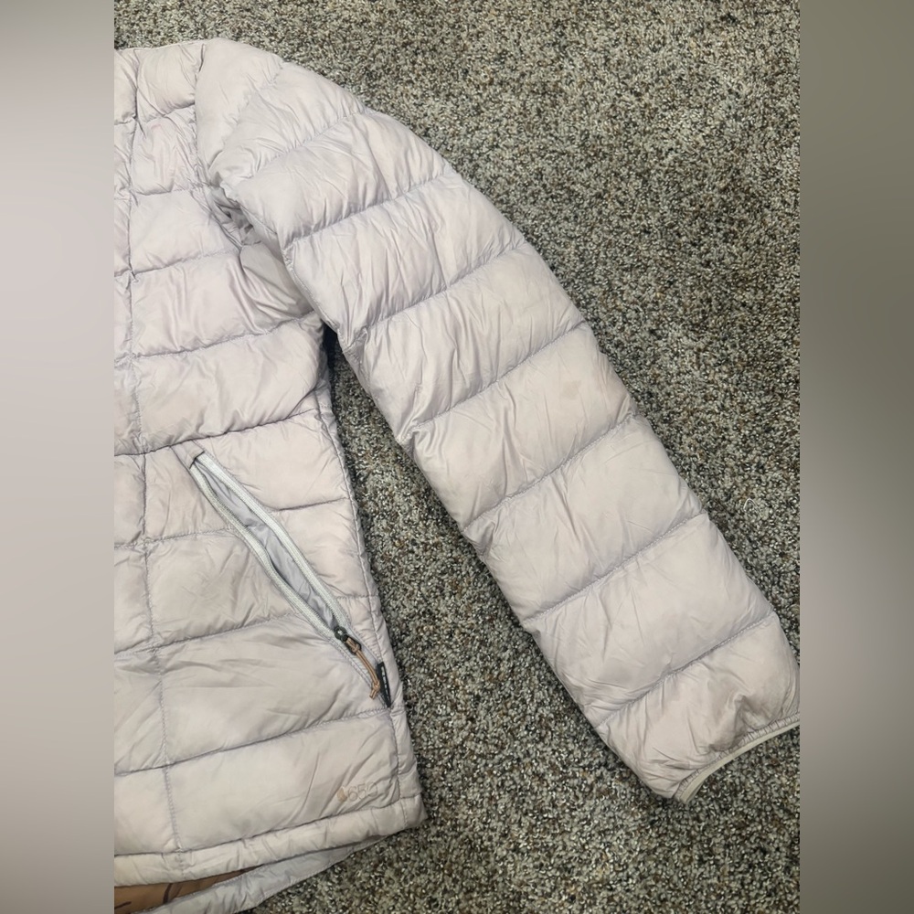 REI CO-OP 650 Lilac light purple Quilted Puffer women’s medium Jacket - used - Picture 4 of 8